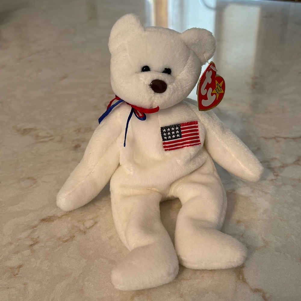 - RARE Vintage Ty Beanie Baby named Libearty from the Summer of 1996